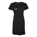 WHOLELOTTABILLY Women's V-Neck Fine Jersey Coverup