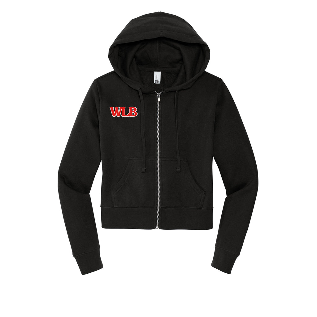 WLB Women’s CROP Fleece Full-Zip Hoodie