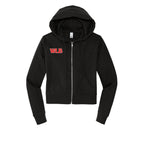WLB Women’s CROP Fleece Full-Zip Hoodie