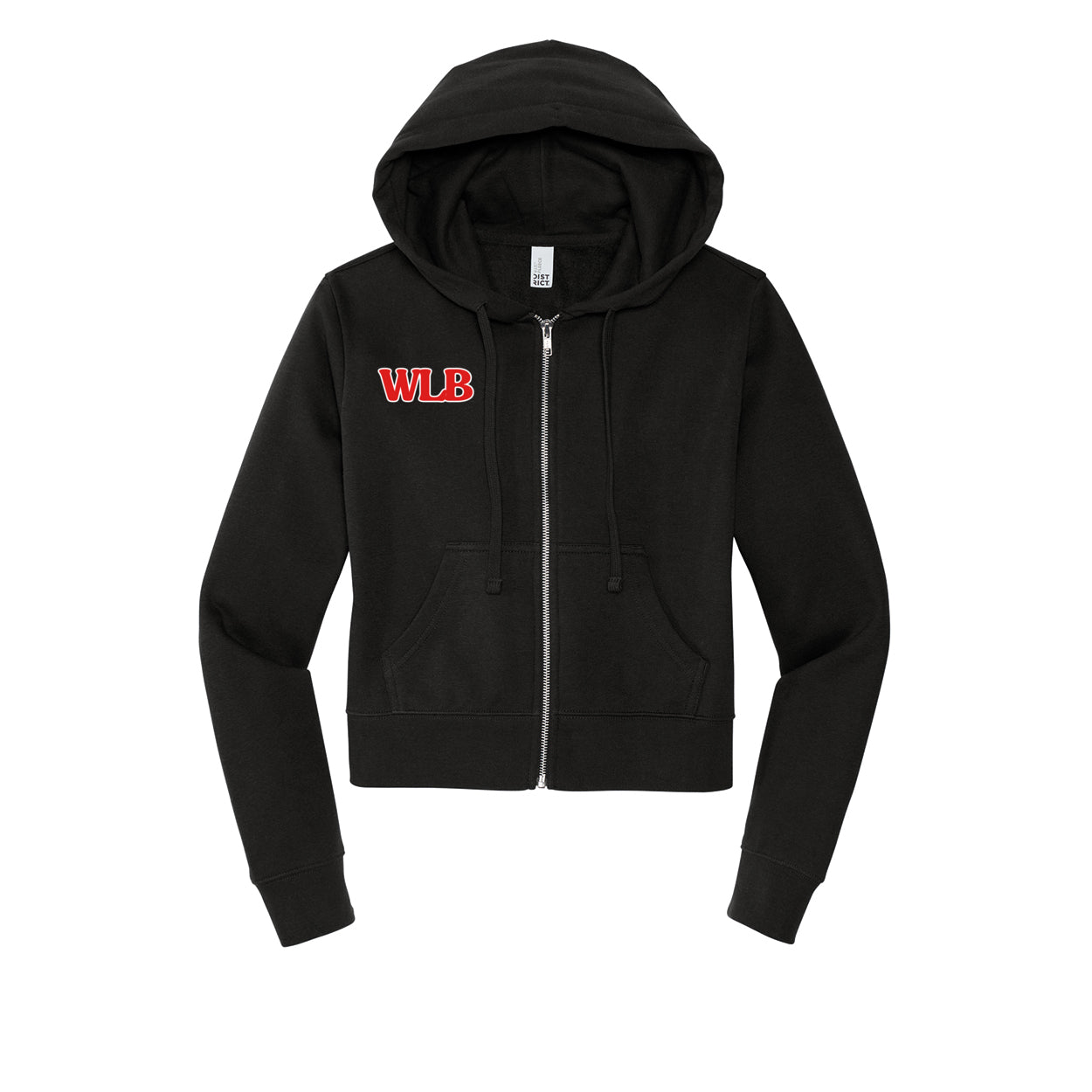 WLB Women’s CROP Fleece Full-Zip Hoodie
