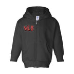 WHOLELOTTABILLY Toddler Full-Zip Fleece Hooded Sweatshirt
