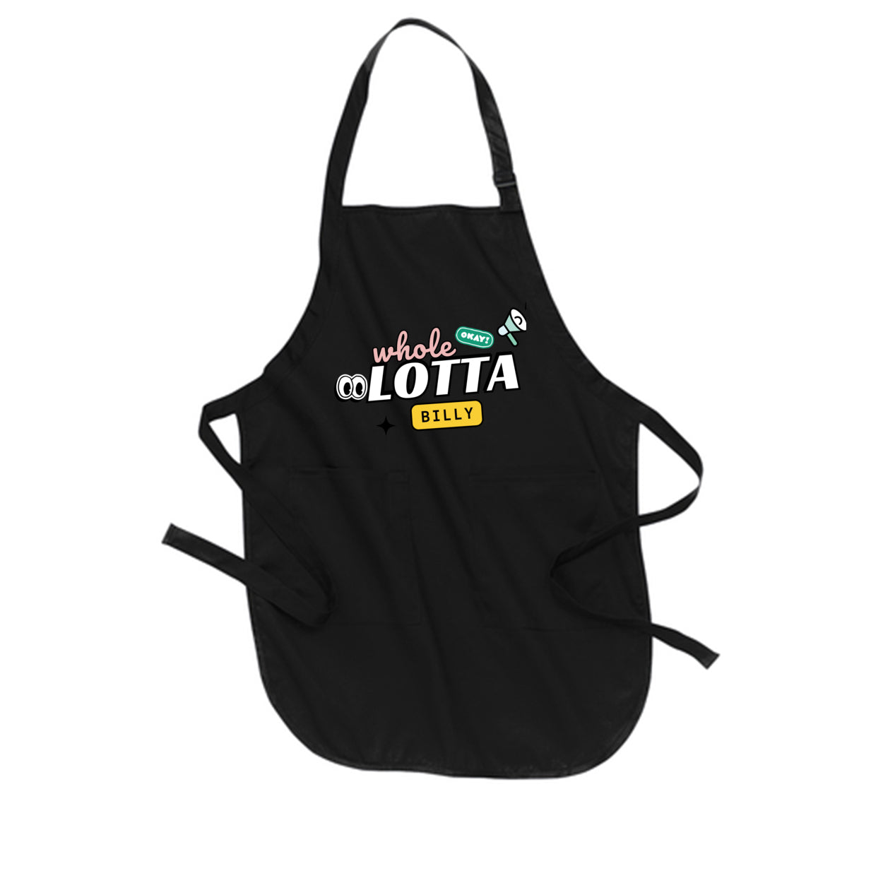 WHOLELOTTABILLY Full-Length Apron with Pockets