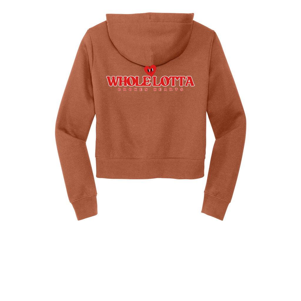 WLB Women’s CROP Fleece Full-Zip Hoodie