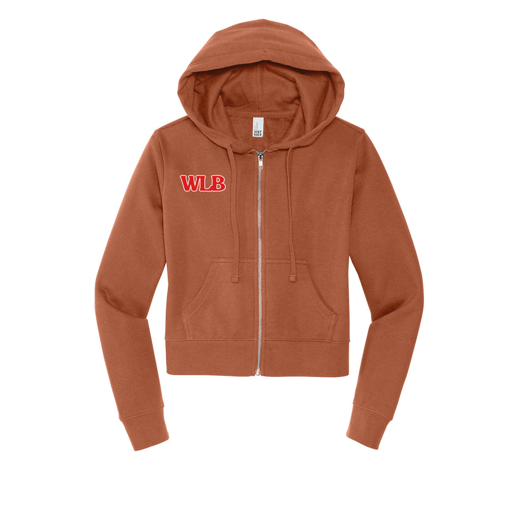 WLB Women’s CROP Fleece Full-Zip Hoodie