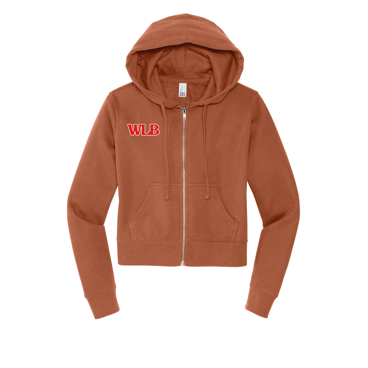 WLB Women’s CROP Fleece Full-Zip Hoodie