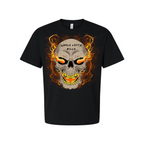 WHOLELOTTABILLY BURNING SKULL Heavyweight Tee