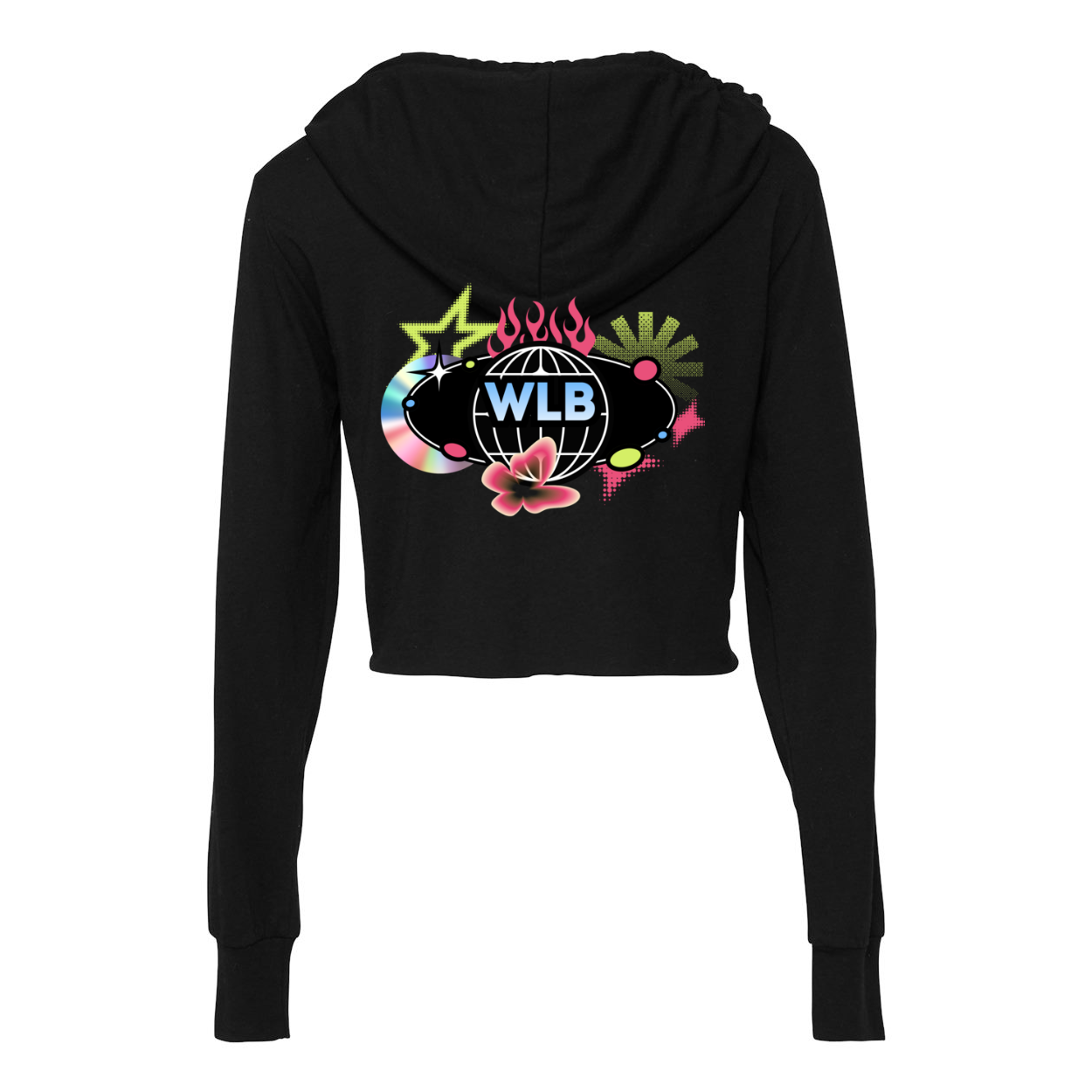 WLB Women’s Triblend Cropped Long Sleeve Hoodie