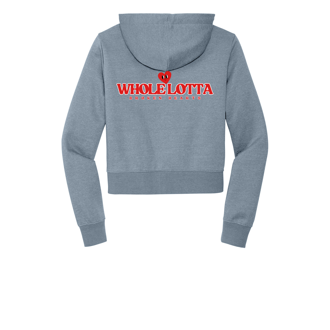 WLB Women’s CROP Fleece Full-Zip Hoodie