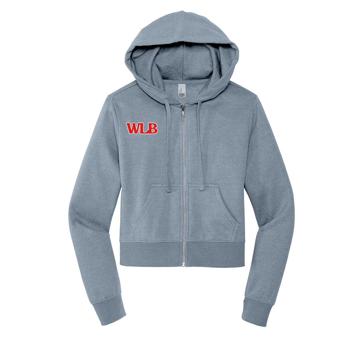 WLB Women’s CROP Fleece Full-Zip Hoodie