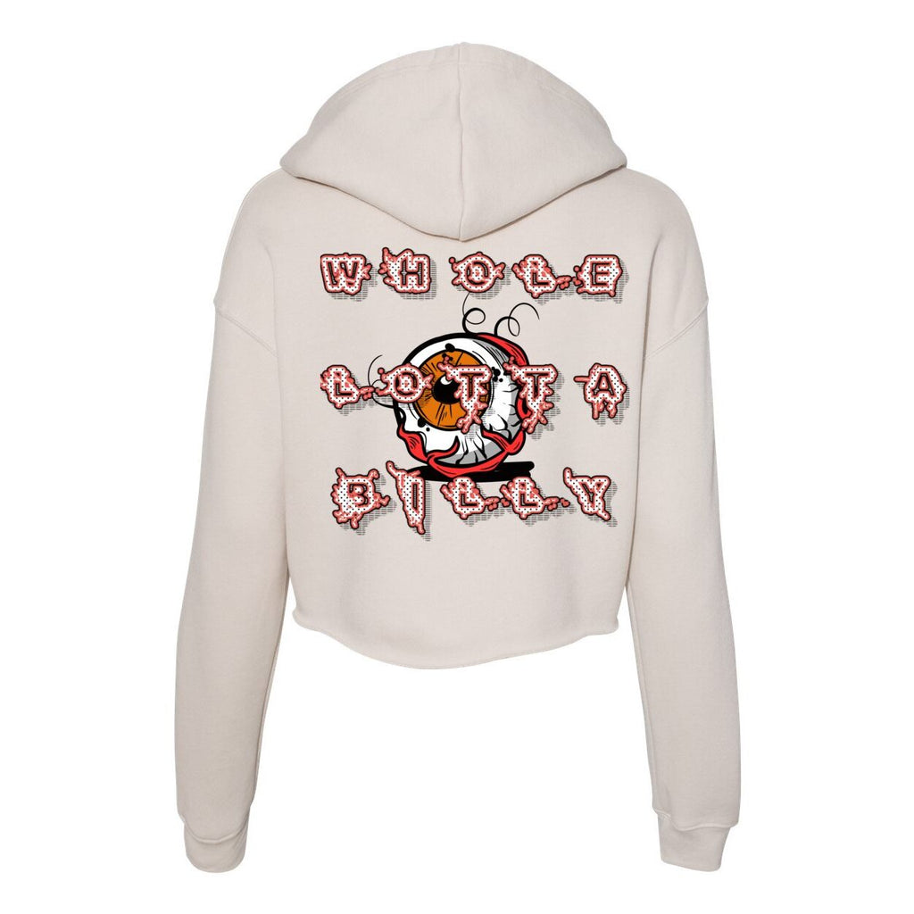 WHOLELOTTABILLY LOST IN TIME  Women's Cropped Fleece Hoodie