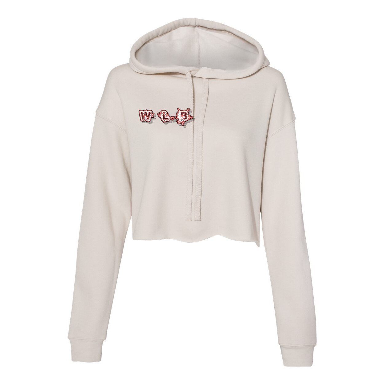 WHOLELOTTABILLY LOST IN TIME  Women's Cropped Fleece Hoodie