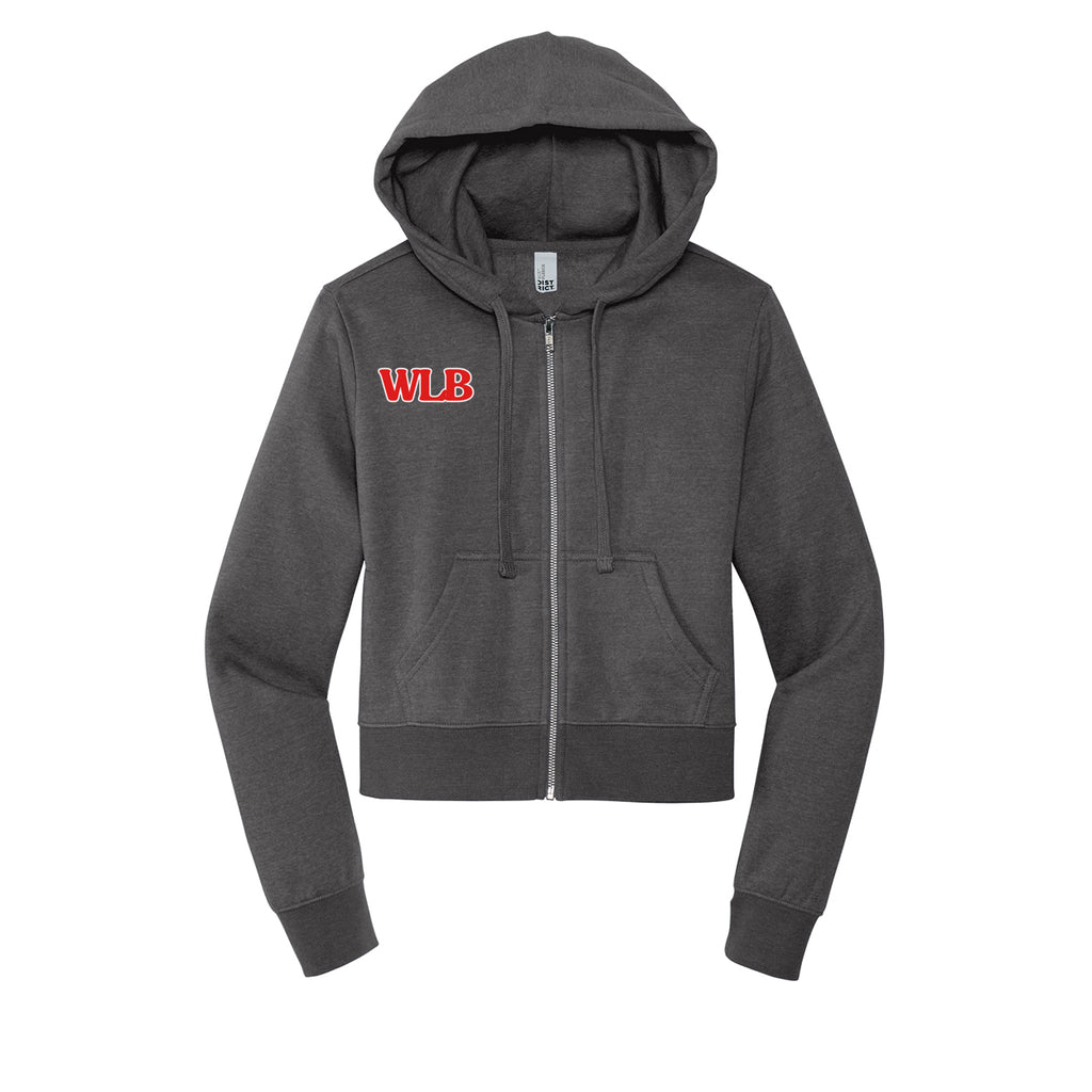 WLB Women’s CROP Fleece Full-Zip Hoodie