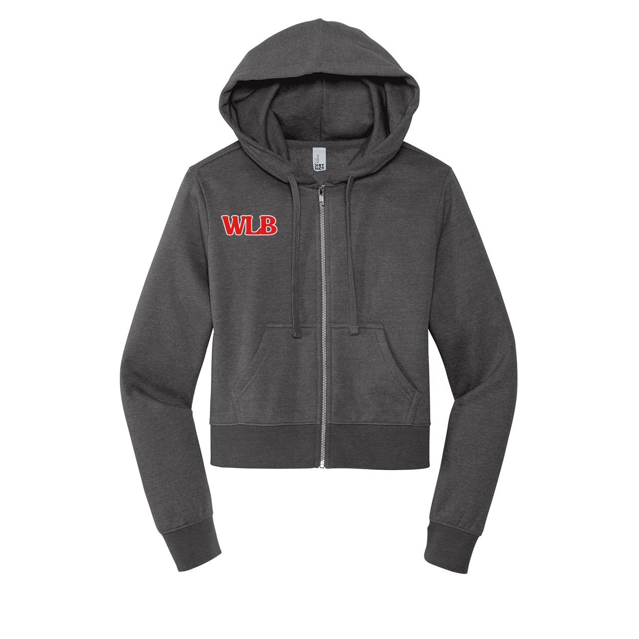 WLB Women’s CROP Fleece Full-Zip Hoodie