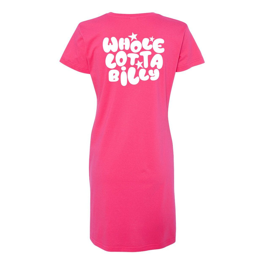 WHOLELOTTABILLY Women's V-Neck Fine Jersey Coverup