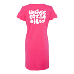 WHOLELOTTABILLY Women's V-Neck Fine Jersey Coverup