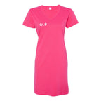 WHOLELOTTABILLY Women's V-Neck Fine Jersey Coverup