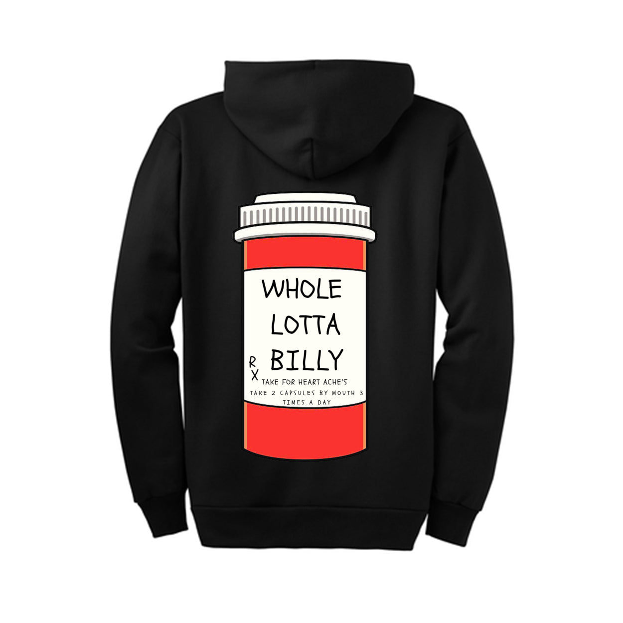 WHOLELOTTABILLY Full-Zip Hooded Sweatshirt