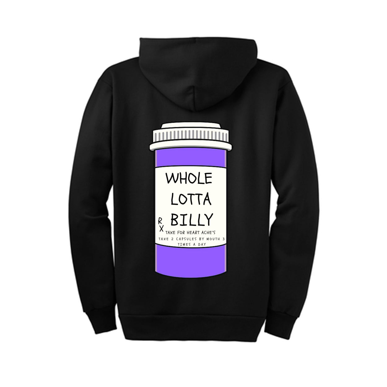 WHOLELOTTABILLY Full-Zip Hooded Sweatshirt
