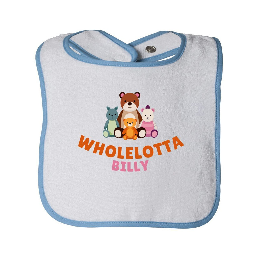 WLB Infant Contrast Trim Terry Bib