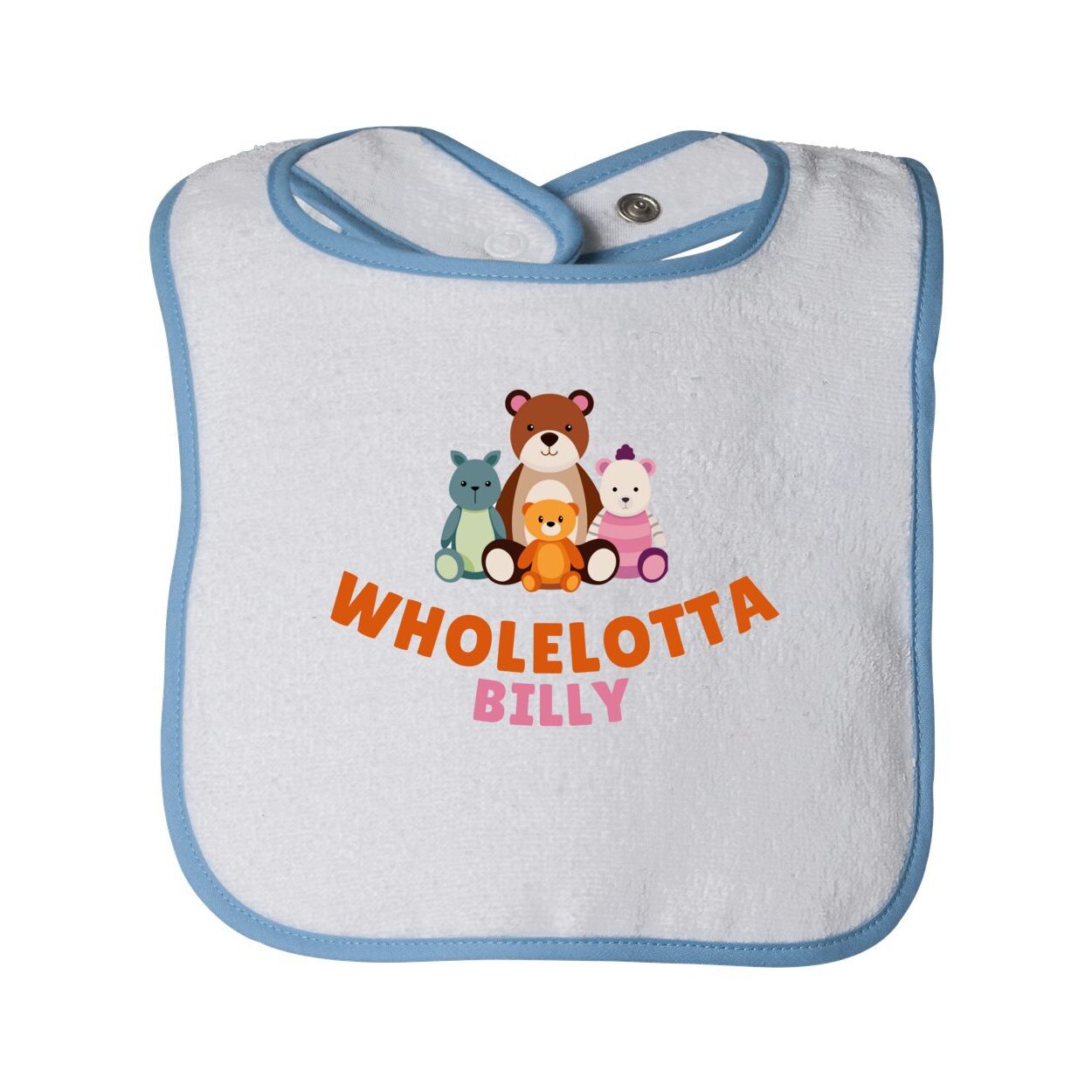 WLB Infant Contrast Trim Terry Bib