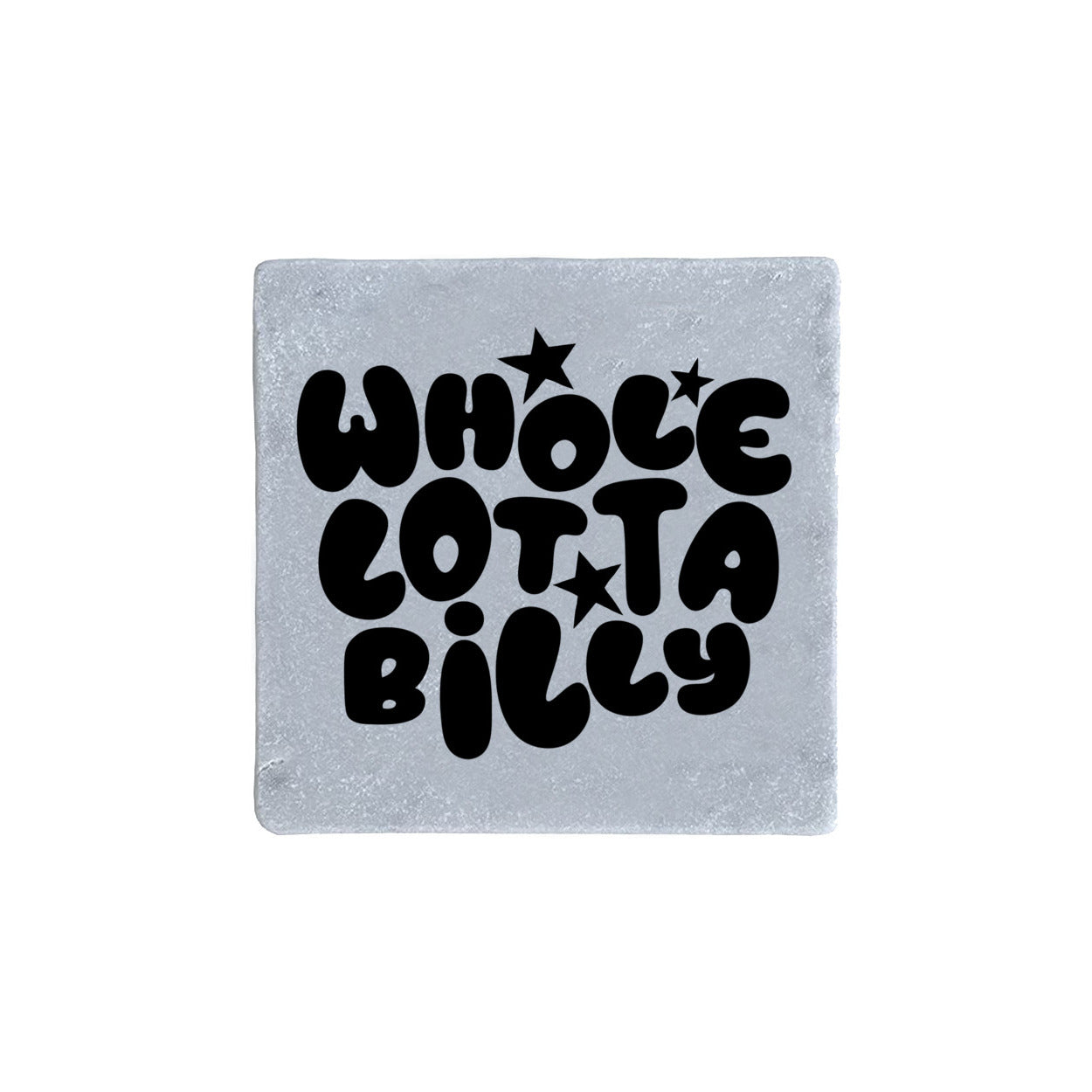 WHOLELOTTABILLY Real Stone Coasters Carrera White, Thasos, Travertine