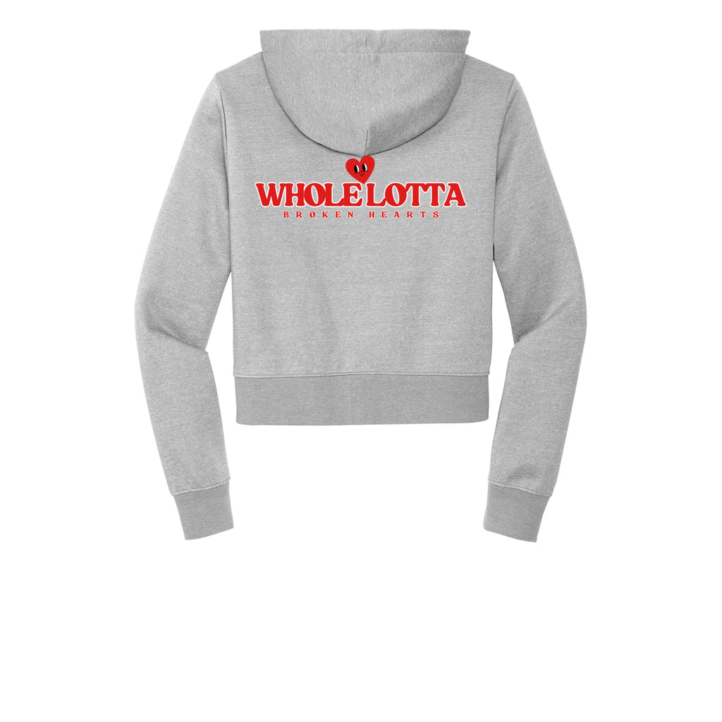 WLB Women’s CROP Fleece Full-Zip Hoodie