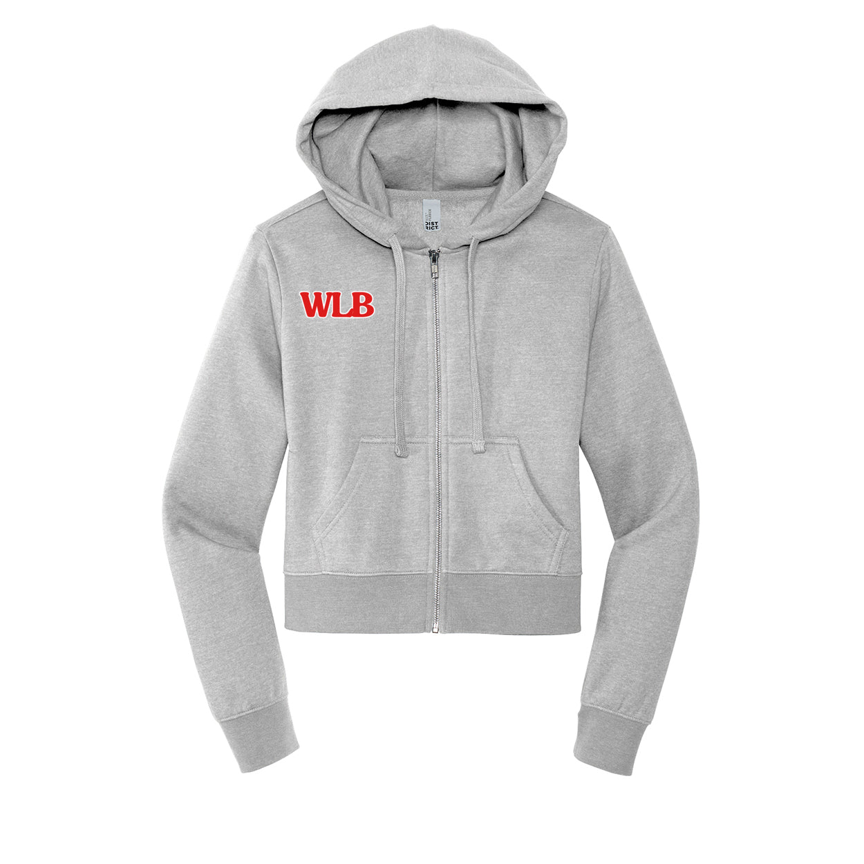 WLB Women’s CROP Fleece Full-Zip Hoodie