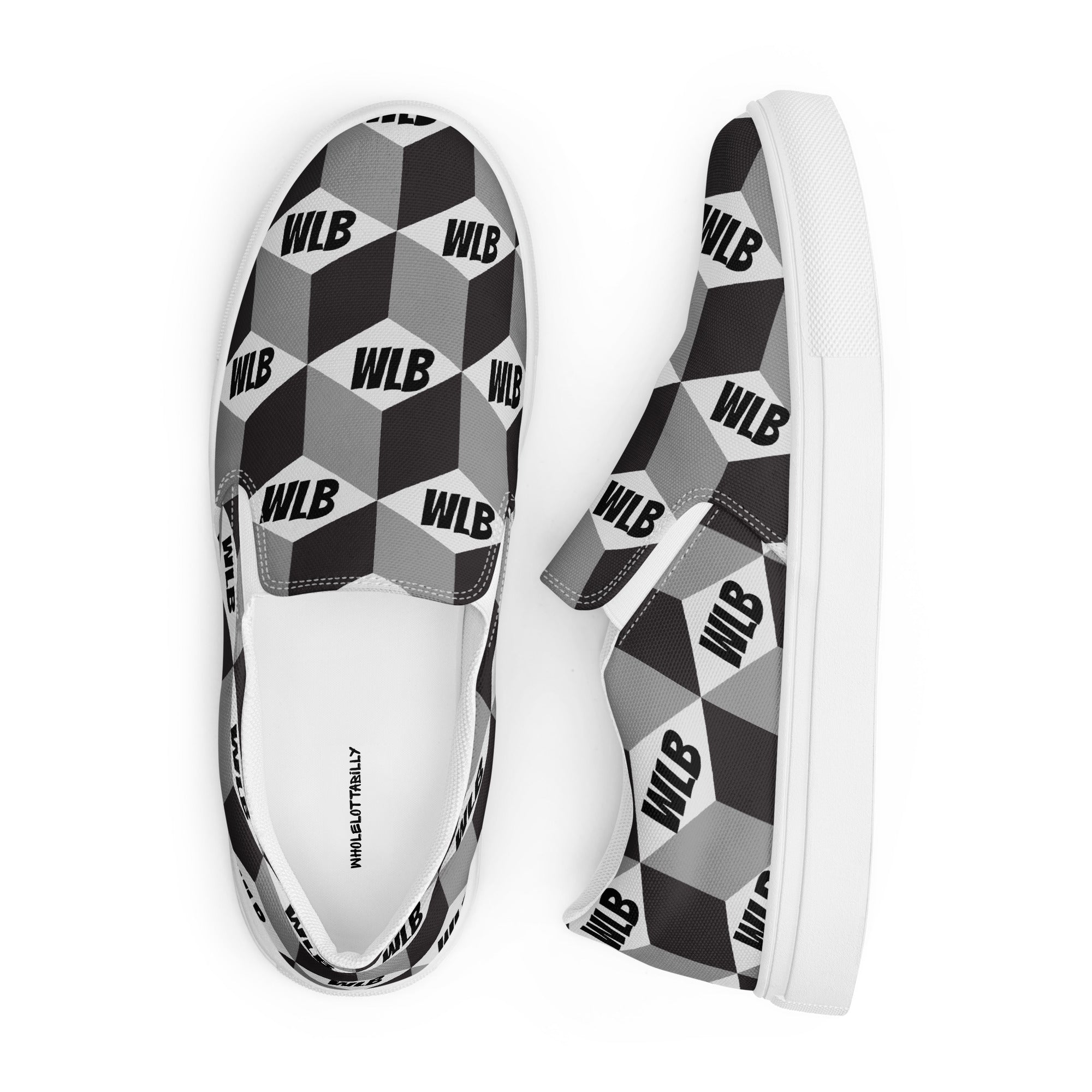 WHOLELOTTABILLY Men’s slip-on canvas shoes
