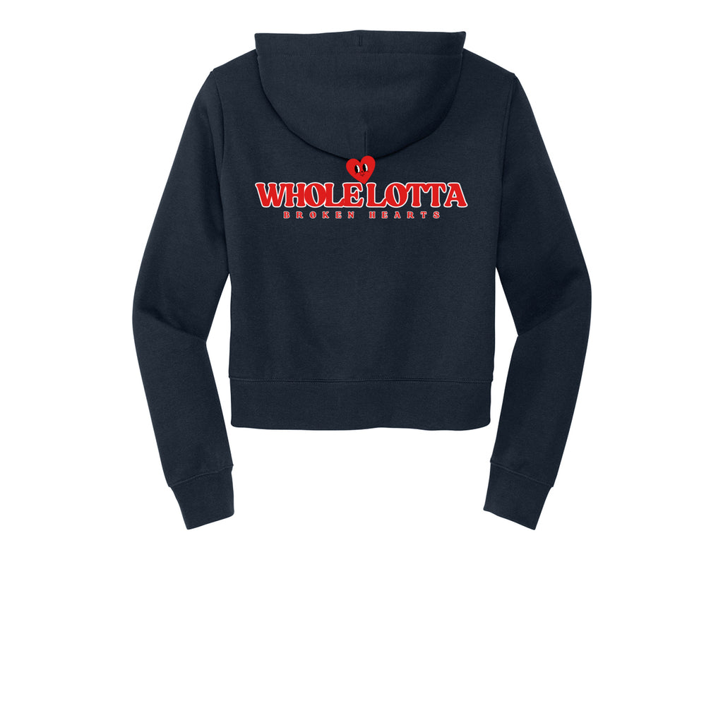 WLB Women’s CROP Fleece Full-Zip Hoodie