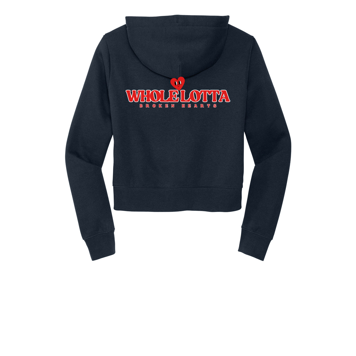 WLB Women’s CROP Fleece Full-Zip Hoodie