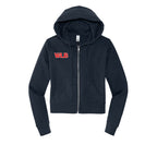 WLB Women’s CROP Fleece Full-Zip Hoodie