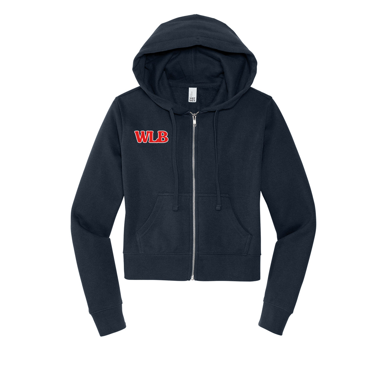 WLB Women’s CROP Fleece Full-Zip Hoodie