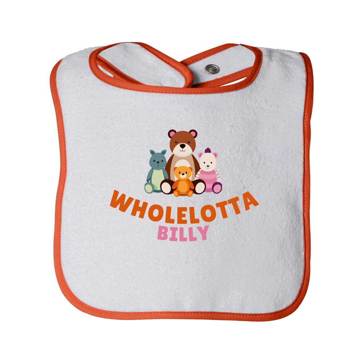 WLB Infant Contrast Trim Terry Bib