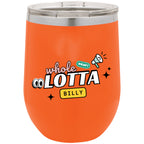 WHOLELOTTABILLY Polar Camel 12 oz. Stemless Wine Glasses