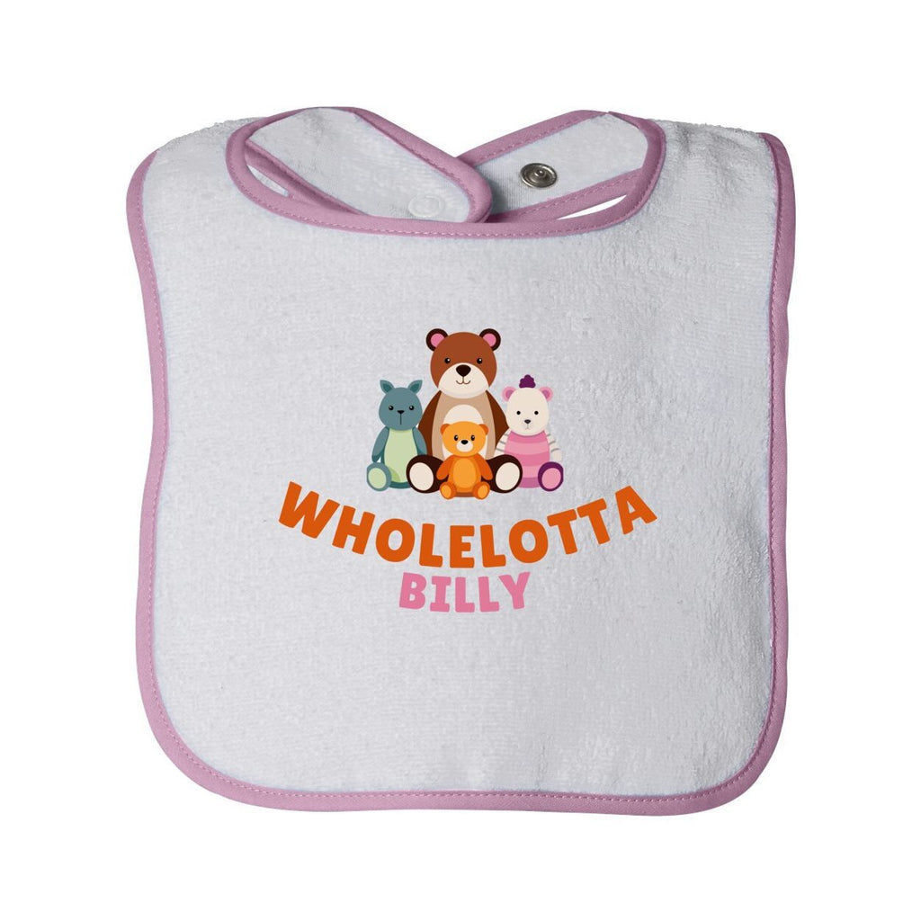 WLB Infant Contrast Trim Terry Bib