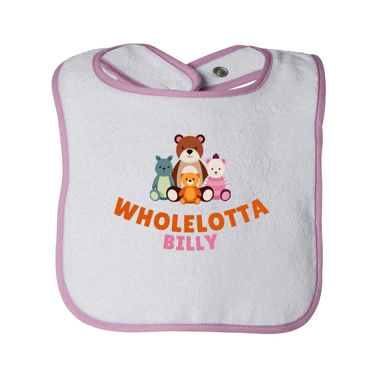 WLB Infant Contrast Trim Terry Bib