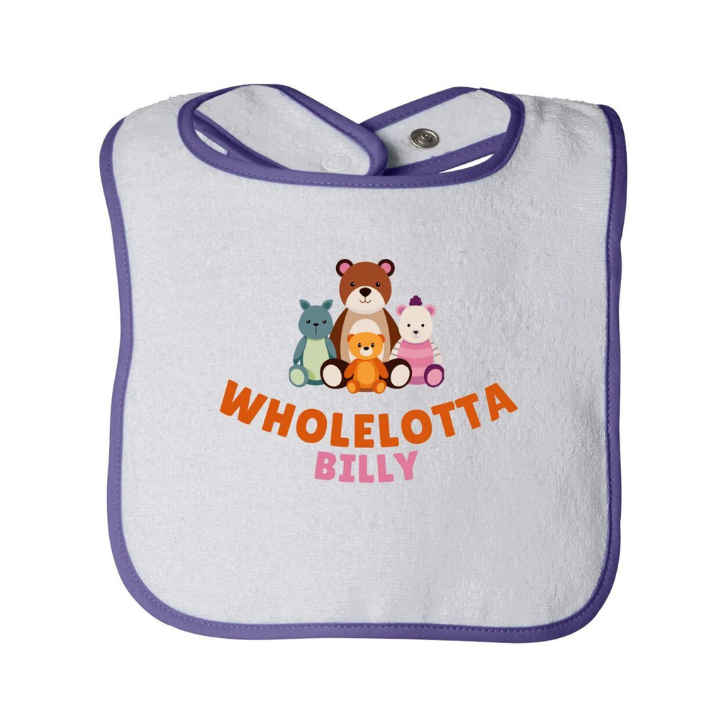 WLB Infant Contrast Trim Terry Bib