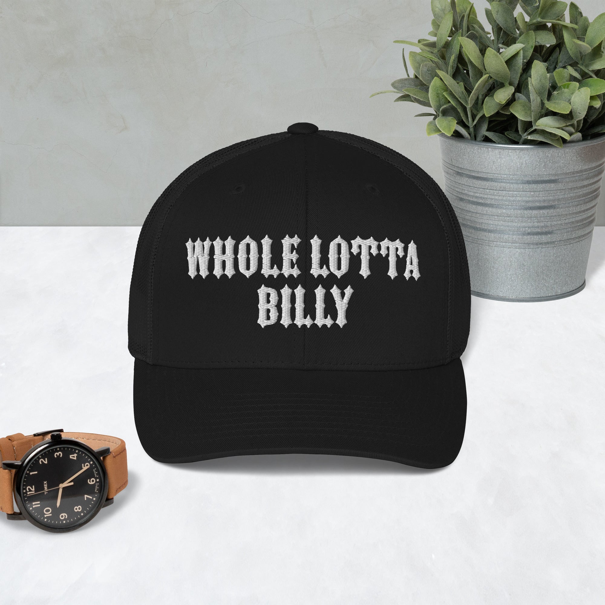 WHOLELOTTABILLY EMBROIDERY Trucker Cap