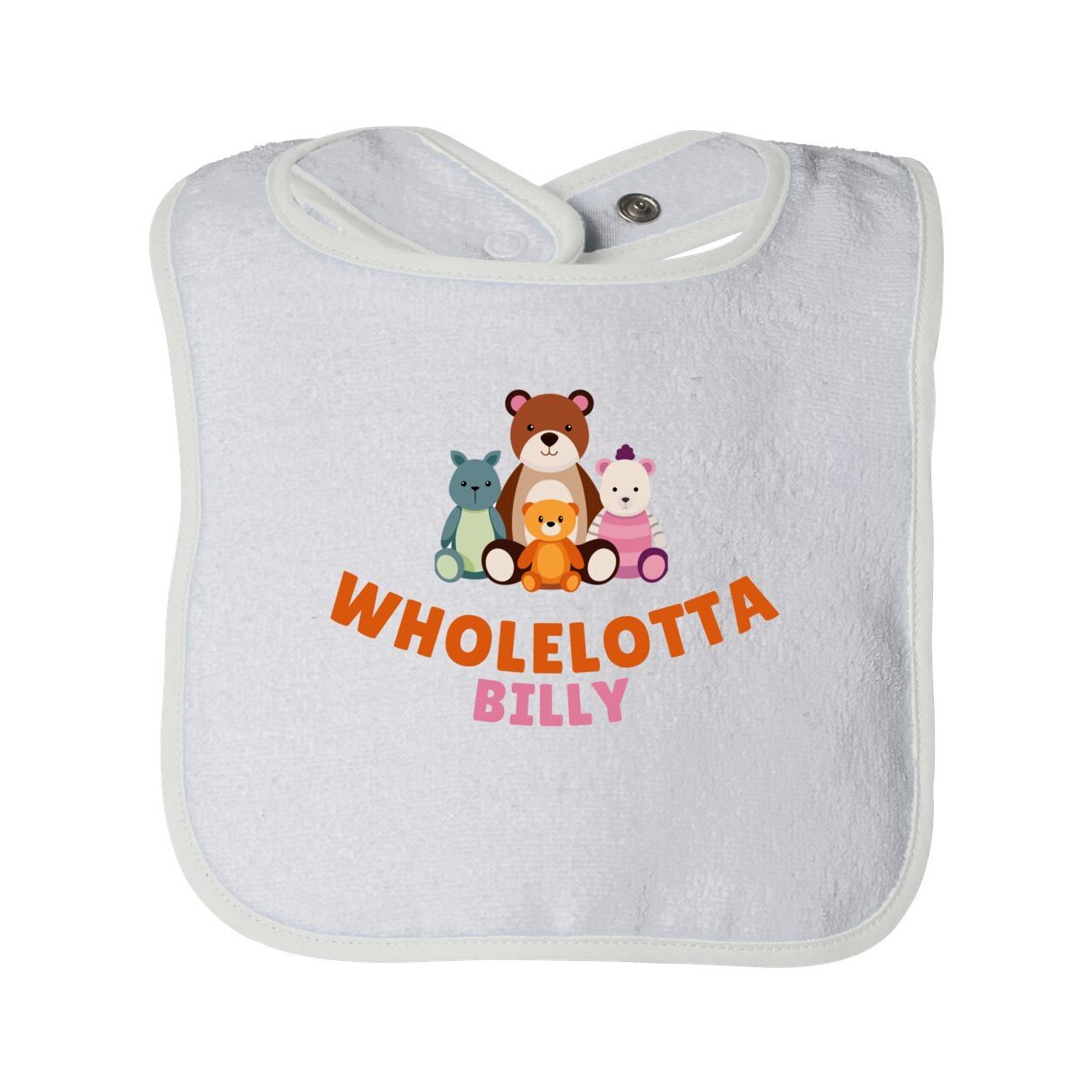 WLB Infant Contrast Trim Terry Bib