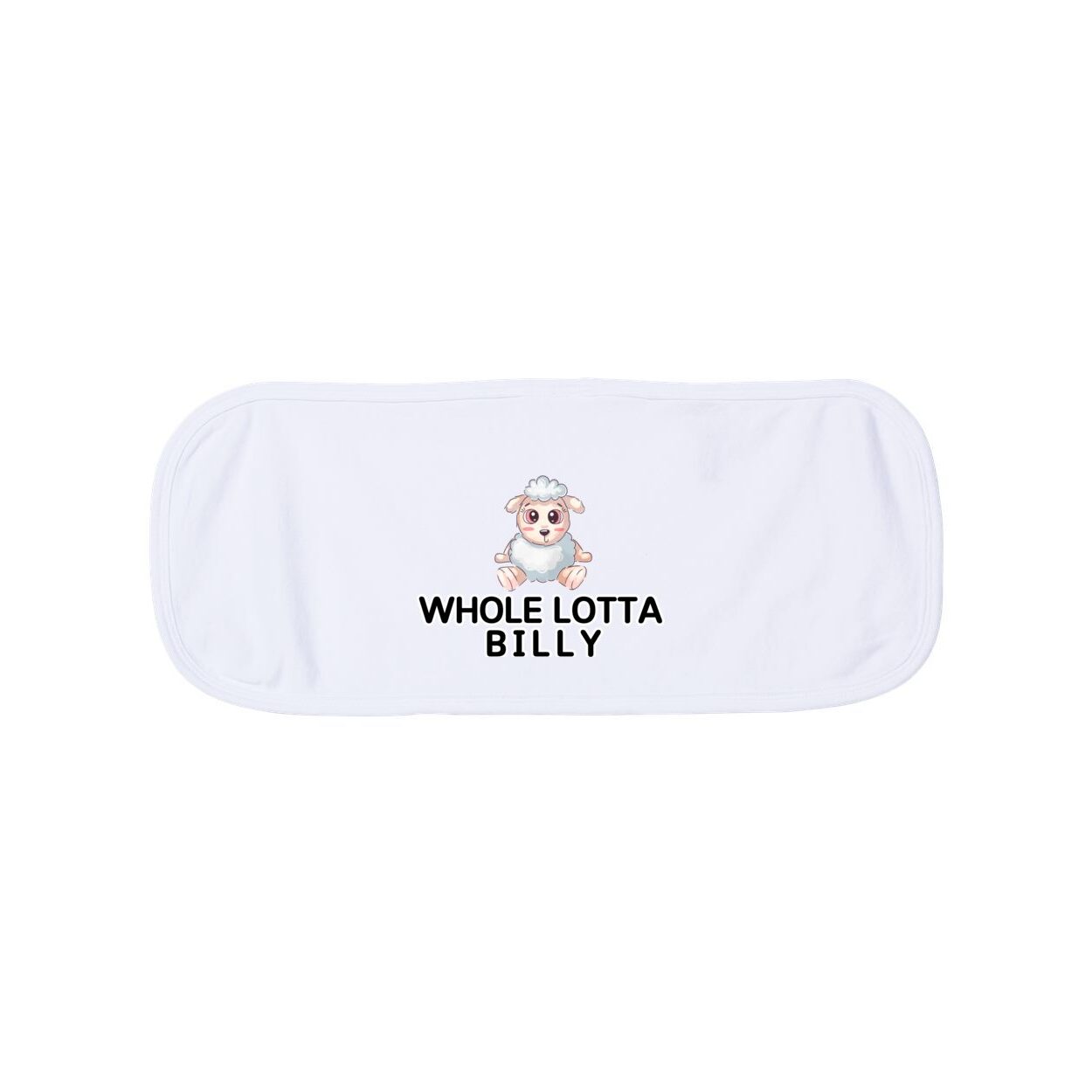 wholelottabilly baby Burp Cloth