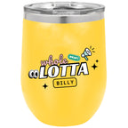 WHOLELOTTABILLY Polar Camel 12 oz. Stemless Wine Glasses